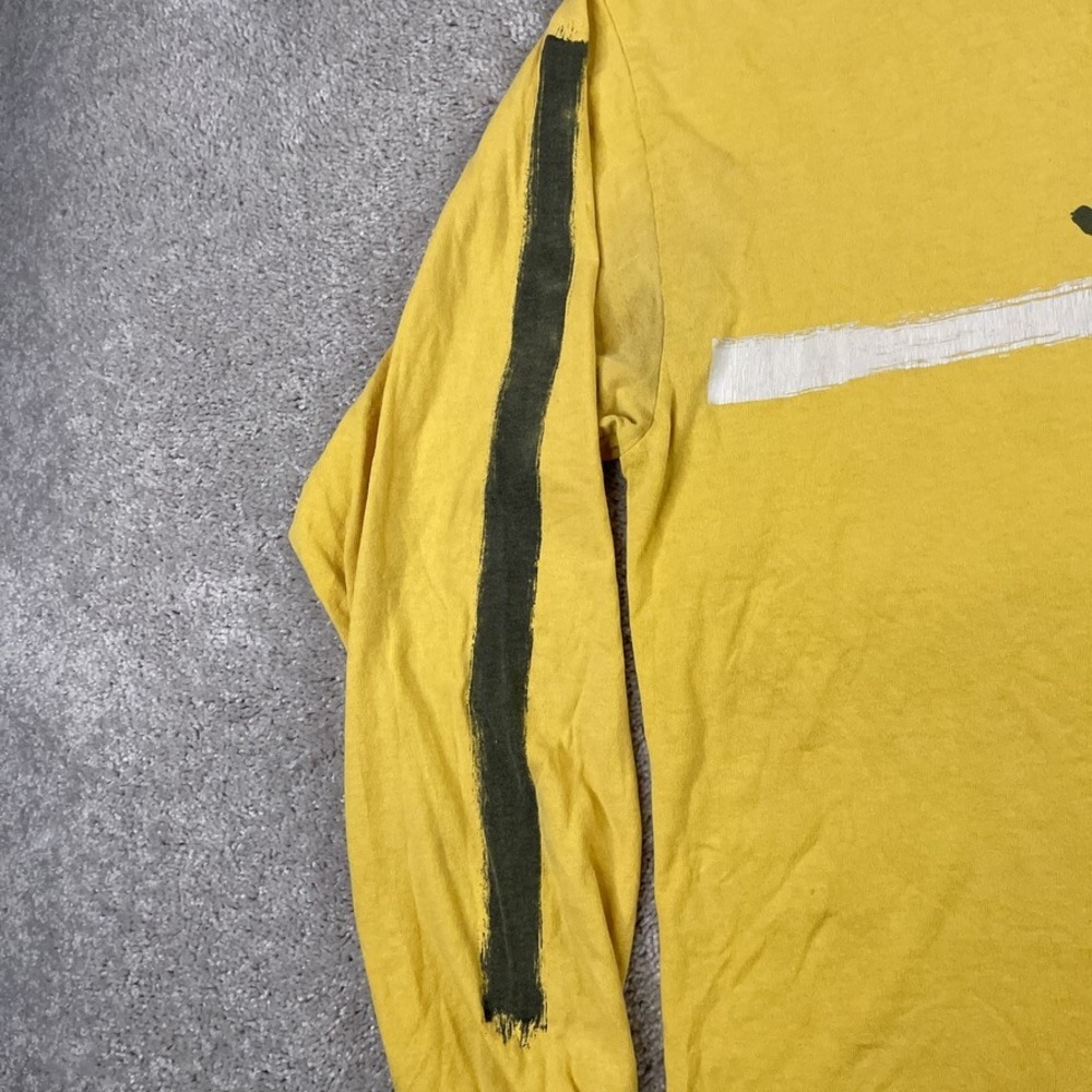 VINTAGE Nike Shirt Mens Large Yellow Just Do It Logo Brushstroke Y2K Grey Tag‎ - Picture 5 of 13